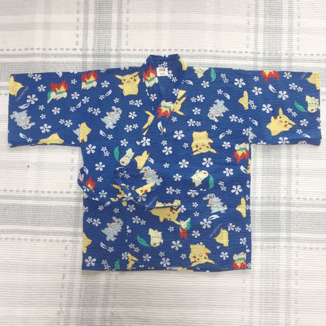 【used】110cm★甚平《ポケモン》 キッズ/ベビー/マタニティのキッズ服男の子用(90cm~)(その他)の商品写真