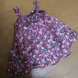 ギャップ(GAP)のbabyGAP  小花柄ワンピース　８０(ワンピース)