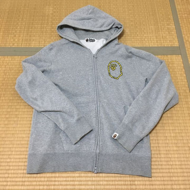 A BATHING APE - 値下げ A BATHING APE パーカー Lサイズ グレーの通販 ...