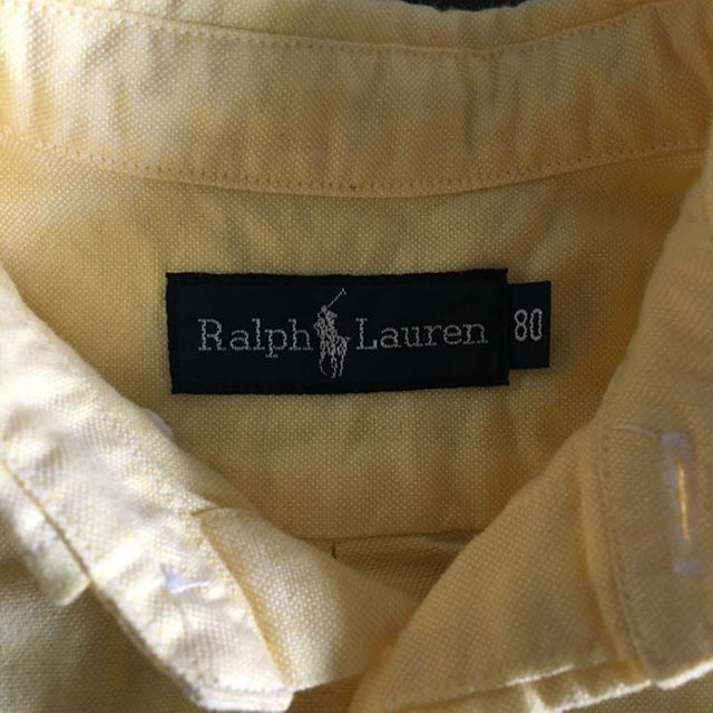 Ralph Lauren(ラルフローレン)のmaaa.kさん専用値下げ！ラルフローレン 80 イエロー綿長袖シャツ キッズ/ベビー/マタニティのベビー服(~85cm)(その他)の商品写真