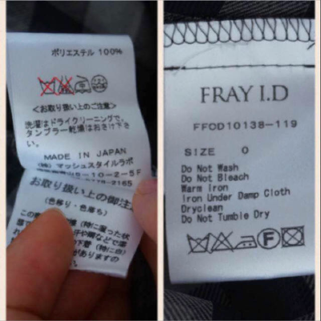 FRAY I.D(フレイアイディー)のFRAY  ID チェックフリルワンピース レディースのワンピース(ひざ丈ワンピース)の商品写真