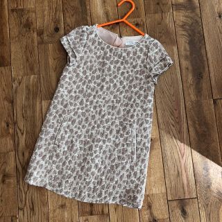 ザラキッズ(ZARA KIDS)のZARA girls 110 ほぼ新品 入園式に 周りとかぶらないおしゃれワンピ(ワンピース)