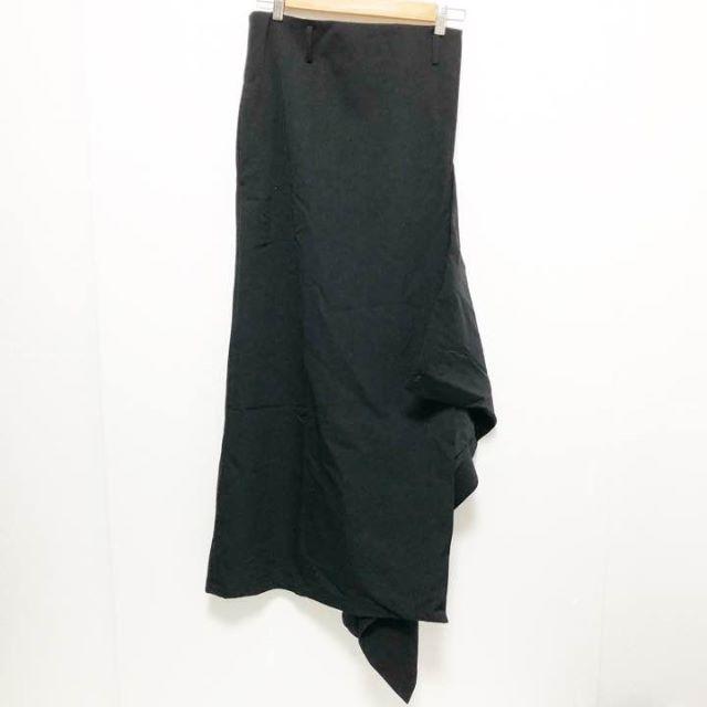 Y's    BLACK   ロング　巻きスカート