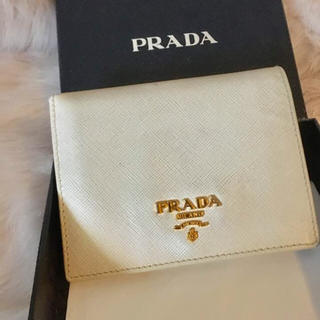 プラダ(PRADA)の青山店購入プラダサフィアーノ二つ折財布コンパクトし(財布)