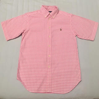 ラルフローレン(Ralph Lauren)のピンクのギンガムチェックシャツ(シャツ/ブラウス(半袖/袖なし))