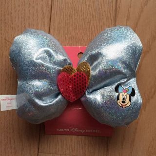 ディズニー(Disney)の♡新品♡ディズニー ミニー大きなリボン ゴム(ヘアアクセサリー)