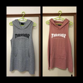 スラッシャー(THRASHER)のスラッシャー  コラボ ワンピース  (Jacki様専用)(ミニワンピース)