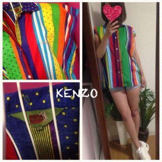 ケンゾー(KENZO)の送込✨KENZOマルチストライプシャツ(シャツ/ブラウス(半袖/袖なし))