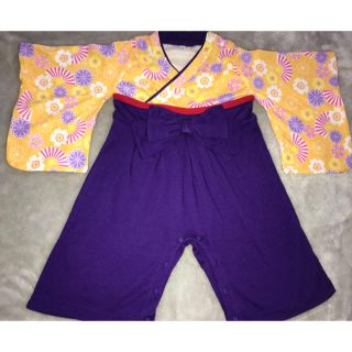 美品！袴ベビーロンパース(和服/着物)