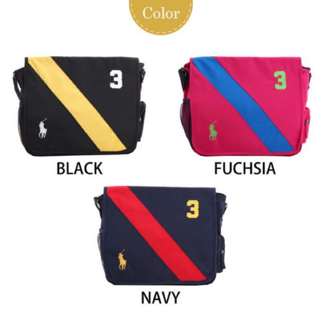 Ralph Lauren(ラルフローレン)の✨新品✨ポロ ラルフローレン バナーストライプ メッセンジャーバッグ ミディアム メンズのバッグ(ショルダーバッグ)の商品写真