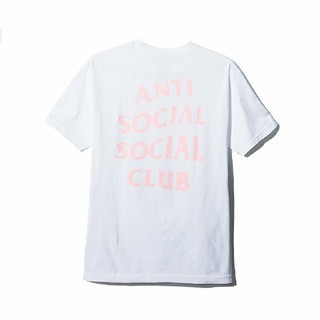 シュプリーム(Supreme)のAnti Social Social Club Tシャツ 白ピンクM(Tシャツ/カットソー(半袖/袖なし))