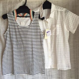 新品☆(2枚セット)タンクトップ&ブラウス(その他)