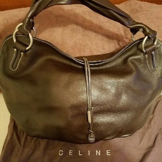 美品 セリーヌ CELINE ビタースウィート ショルダーバッグ ブラウン