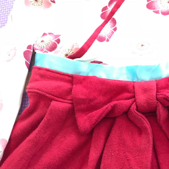 PUFF 2 KIDS 袴ロンパース① キッズ/ベビー/マタニティのベビー服(~85cm)(ロンパース)の商品写真