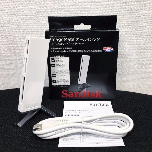 SanDisk(サンディスク)の値下げ【美品】SanDiskイメージメイト USB3.0リーダ/ライタ スマホ/家電/カメラのPC/タブレット(PC周辺機器)の商品写真