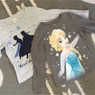 オールドネイビー(Old Navy)の【アナ雪】ロンT【size100】(Tシャツ/カットソー)