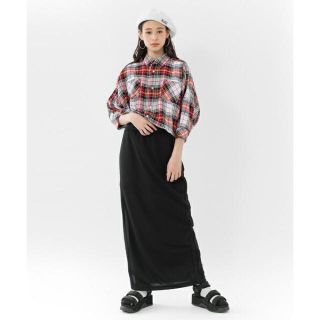 エックスガール(X-girl)のLAYERED WRAP AROUND SKIRT(ロングスカート)