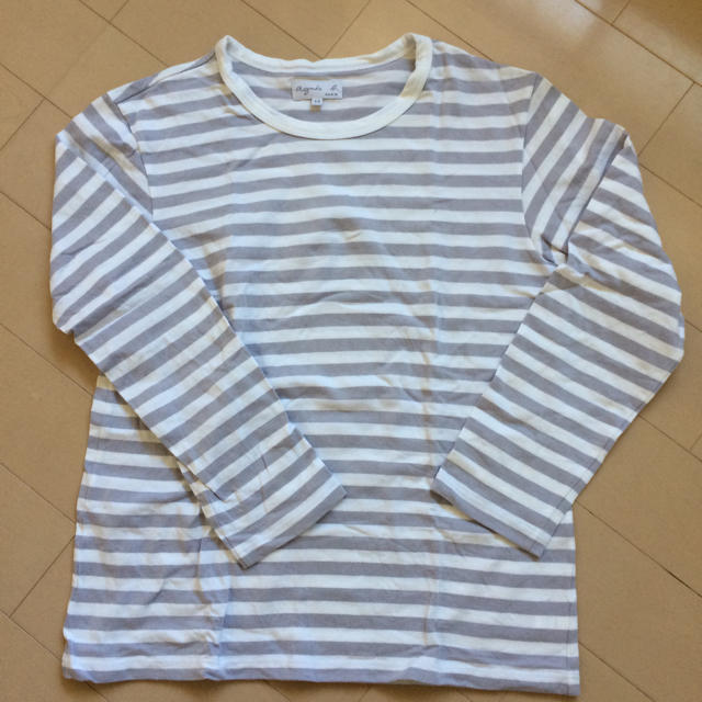 agnes b.(アニエスベー)のアニエスbボーダーＴ定番薄紫 レディースのトップス(Tシャツ(長袖/七分))の商品写真