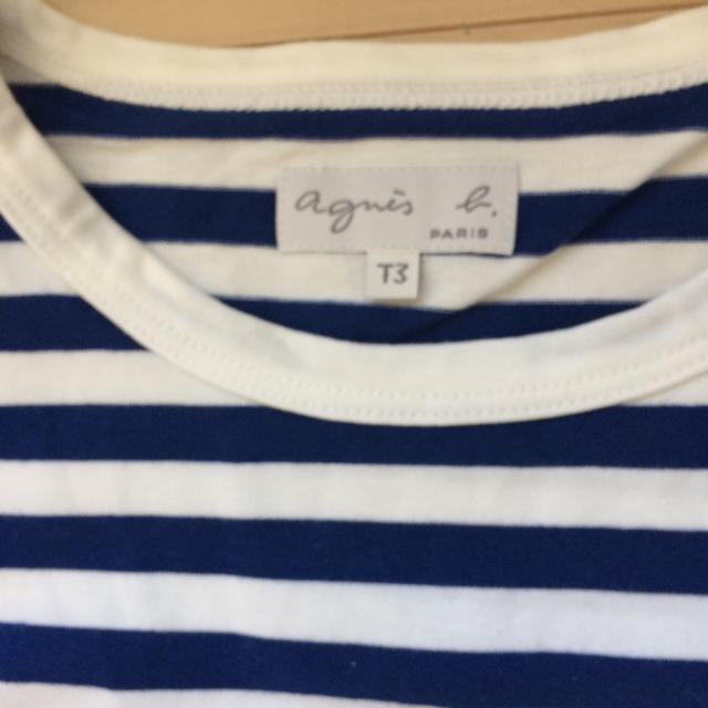 agnes b.(アニエスベー)のアニエスbボーダーＴ定番ネイビー レディースのトップス(Tシャツ(長袖/七分))の商品写真
