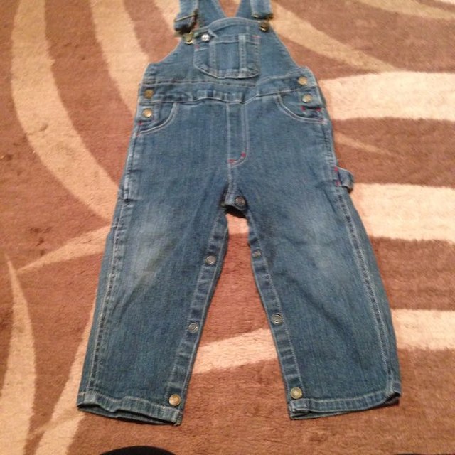 kidsオーバーオール値下げしました。 キッズ/ベビー/マタニティのベビー服(~85cm)(パンツ)の商品写真