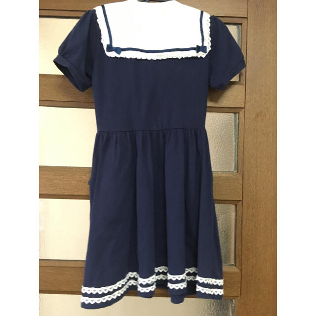 axes femme(アクシーズファム)のaxes kids セーラーワンピ 130 キッズ/ベビー/マタニティのキッズ服女の子用(90cm~)(ワンピース)の商品写真