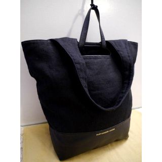 アレキサンダーワン(Alexander Wang)の美品◆アレキサンダーワン 男女可 A4対応 2way トート ハンド バッグ 黒(トートバッグ)