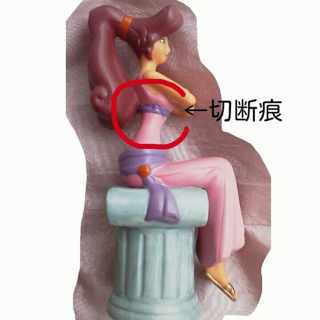 レア TDL ディズニー ヘラクレス ヴィランズ メグ メガラ 陶器 フィギュア