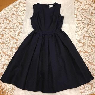 ルネ(René)の未使用 Rene ワンピース シルク 34 ネイビー ルネ(ひざ丈ワンピース)