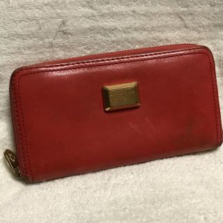 マークバイマークジェイコブス(MARC BY MARC JACOBS)のお値下げ☆赤系 ラウンドファスナー 長財布 マーク バイ マーク ジェイコブス(財布)