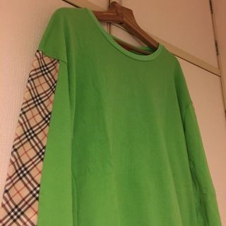 バブルス(Bubbles)のヲレ様専用 ohpearl 袖チェック ロンＴ(Tシャツ(長袖/七分))