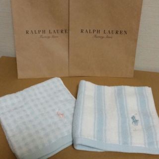 ラルフローレン(Ralph Lauren)のみほりんさん専用　ラルフローレン タオルハンカチ2枚set(ハンカチ)