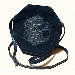 グリモワール(Grimoire)の八角形 パリ製 個性異 素材ヴィンテージバッグ(ショルダーバッグ)