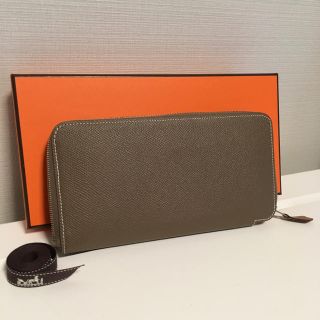 エルメス(Hermes)のシルクイン アザップ  エトゥープ エルメス 長財布(財布)