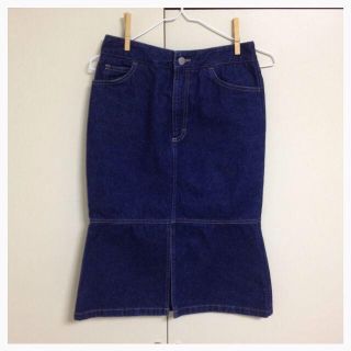 ベネトン(BENETTON)のsisley デニムマーメードスカート(ひざ丈スカート)