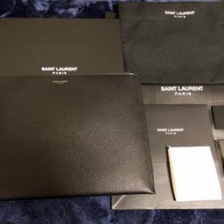 サンローラン(Saint Laurent)のsaintlaurent zipped tablet sleeve bag(セカンドバッグ/クラッチバッグ)