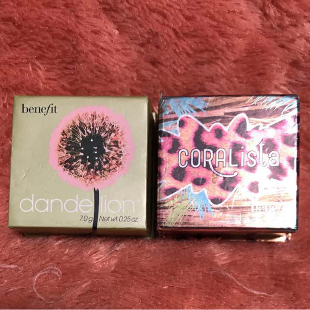 Benefit(ベネフィット)の☆２個セット☆ベネフィット チーク ダンデライオン コラリスタ benefit コスメ/美容のベースメイク/化粧品(チーク)の商品写真