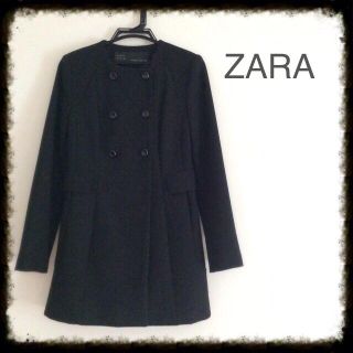 ザラ(ZARA)のZARA ノーカラーコート 難あり格安(ロングコート)