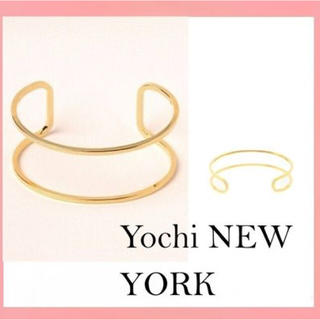 yochi new york ヨキニューヨーク ローズゴールド バングル 幅広