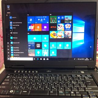 フジツウ(富士通)のジャンク品FMV BIBLO NF70W   Windows 10 (ノートPC)