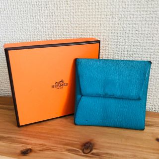 エルメス(Hermes)のHERMES エルメス★バスティアGM シェーブル ブルーアズティック T刻印(コインケース)