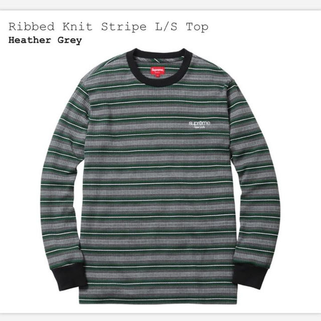 Supreme(シュプリーム)のSサイズ 定価以下 Ribbed Knit Stripe L/S Top メンズのトップス(その他)の商品写真