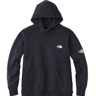 ザノースフェイス(THE NORTH FACE)の【M】スクエアロゴフーディー ノースフェイス ボックスロゴ ブラック 黒(スウェット)