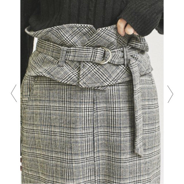 RETRO GIRL(レトロガール)のコルセット付グレンチェックタイトスカート レディースのスカート(ロングスカート)の商品写真