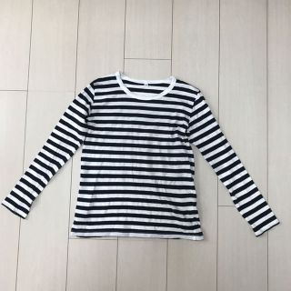 ムジルシリョウヒン(MUJI (無印良品))の無印 ボーダーシャツ 140(Tシャツ/カットソー)