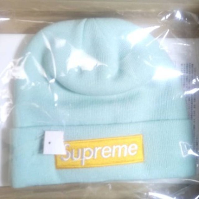 New Era Box Logo Beanie ビーニー 青 supreme