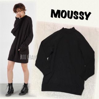 マウジー(moussy)のMOUSSY♡オーバーサイズスウェットワンピース(ミニワンピース)