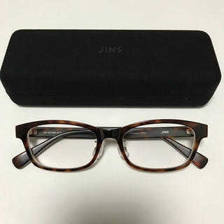 ジンズ(JINS)のジンズ  JINS  ウェリントン メガネ 眼鏡 ブラウン 度入り(サングラス/メガネ)