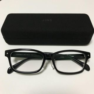 ジンズ(JINS)のJINS  ジンズ 黒縁メガネ 眼鏡  度入り(サングラス/メガネ)