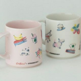 キャスキッドソン(Cath Kidston)のスタバ×キャス・キッドソン マグカップ 2個セット(グラス/カップ)