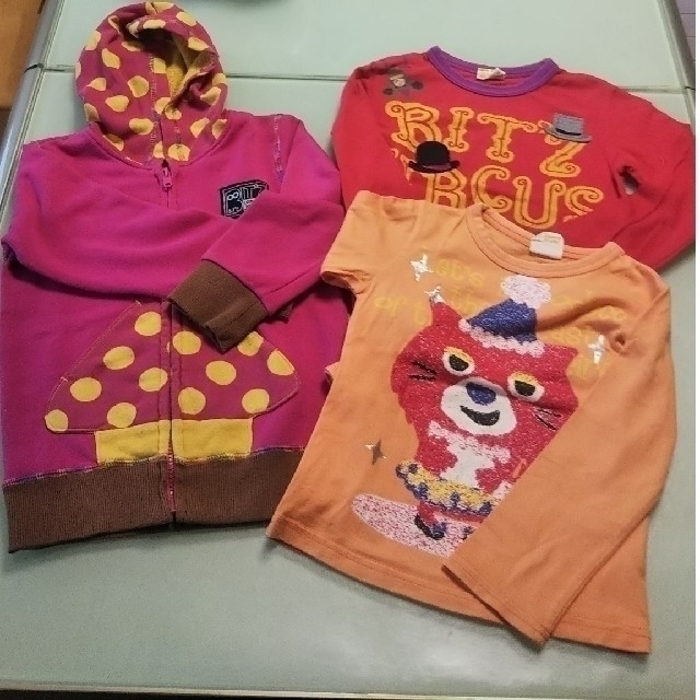 Bit'z(ビッツ)の女の子　7点セット　110ｾﾝﾁ キッズ/ベビー/マタニティのキッズ服男の子用(90cm~)(Tシャツ/カットソー)の商品写真